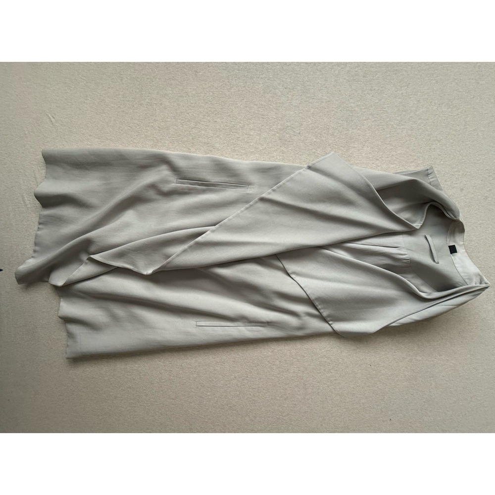 AllSaints Hace Sleeveless Duster Coat Gray Open Front Vest WO107G US 6